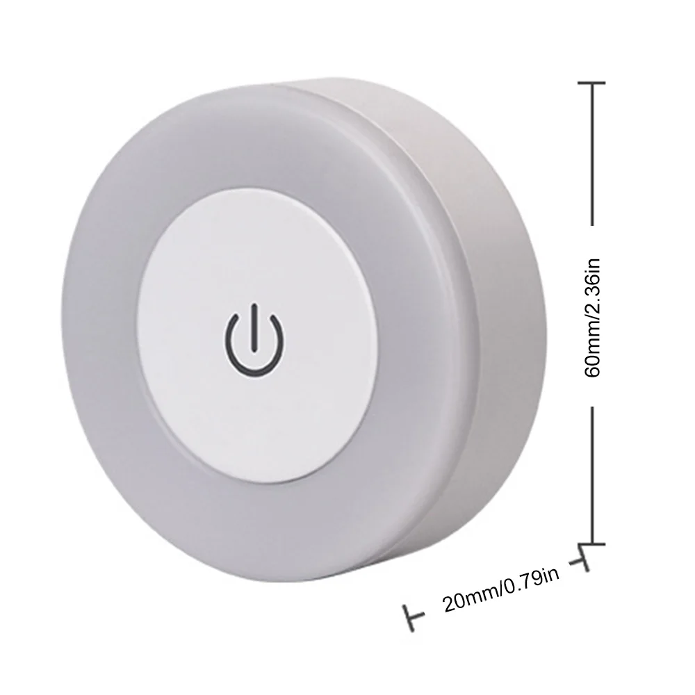 Touch Sensor Led Nachtlampjes Usb Oplaadbare Magnetische Basis Wandlamp Rond Dimmen Kleine Nachtlampjes Slaapkamer Bedlampje