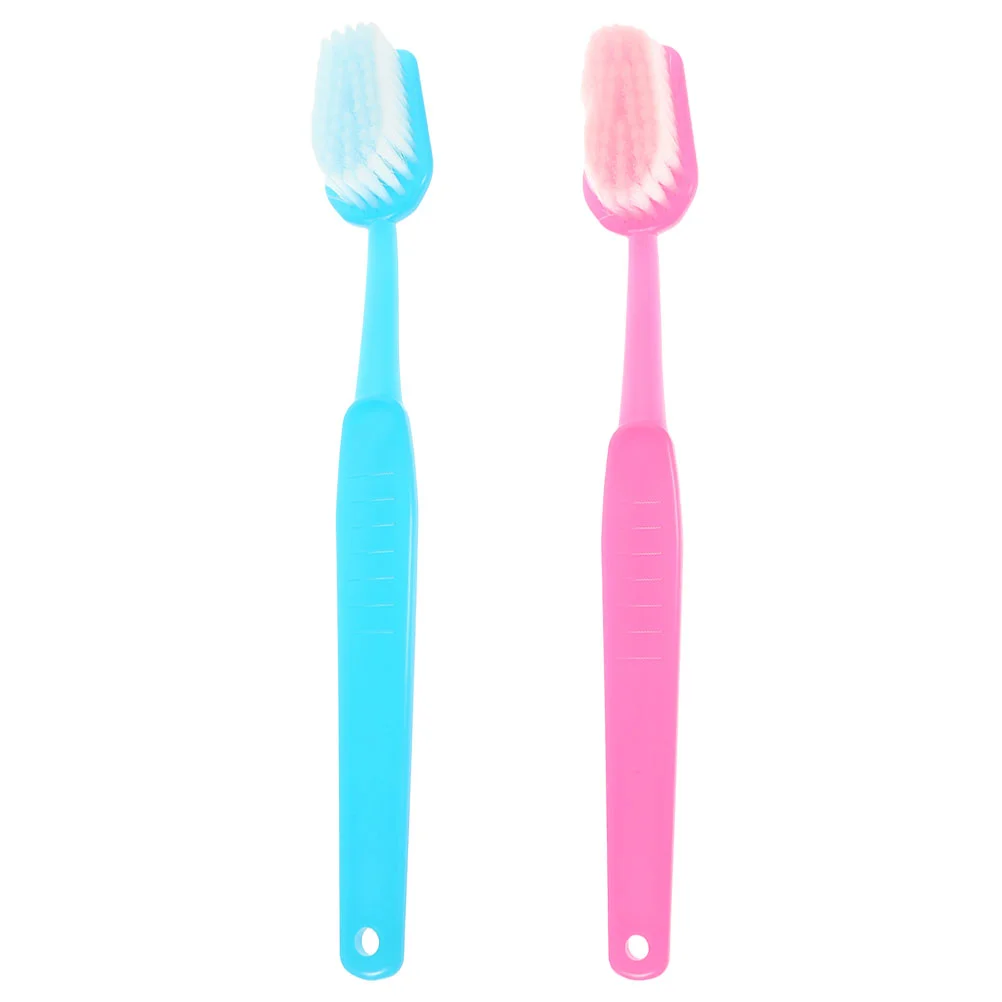 

2 Pcs Funny Party Props Photo Decoration Toothbrush for Huge Toothbrushes Decorative Ornament