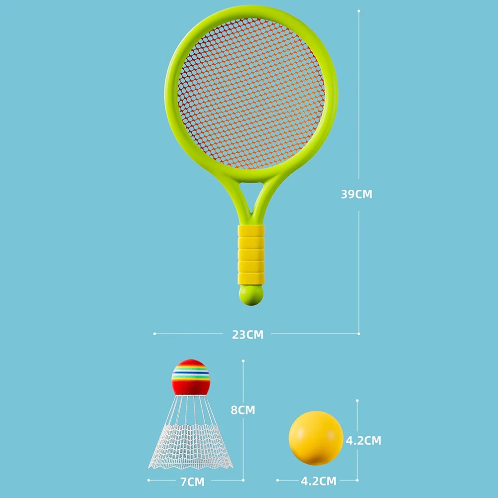 مضرب تنس للأطفال، لعبة رياضية خارجية ترفيهية، مضرب كرة الريشة، مجموعة ألعاب رياضية لرياض الأطفال