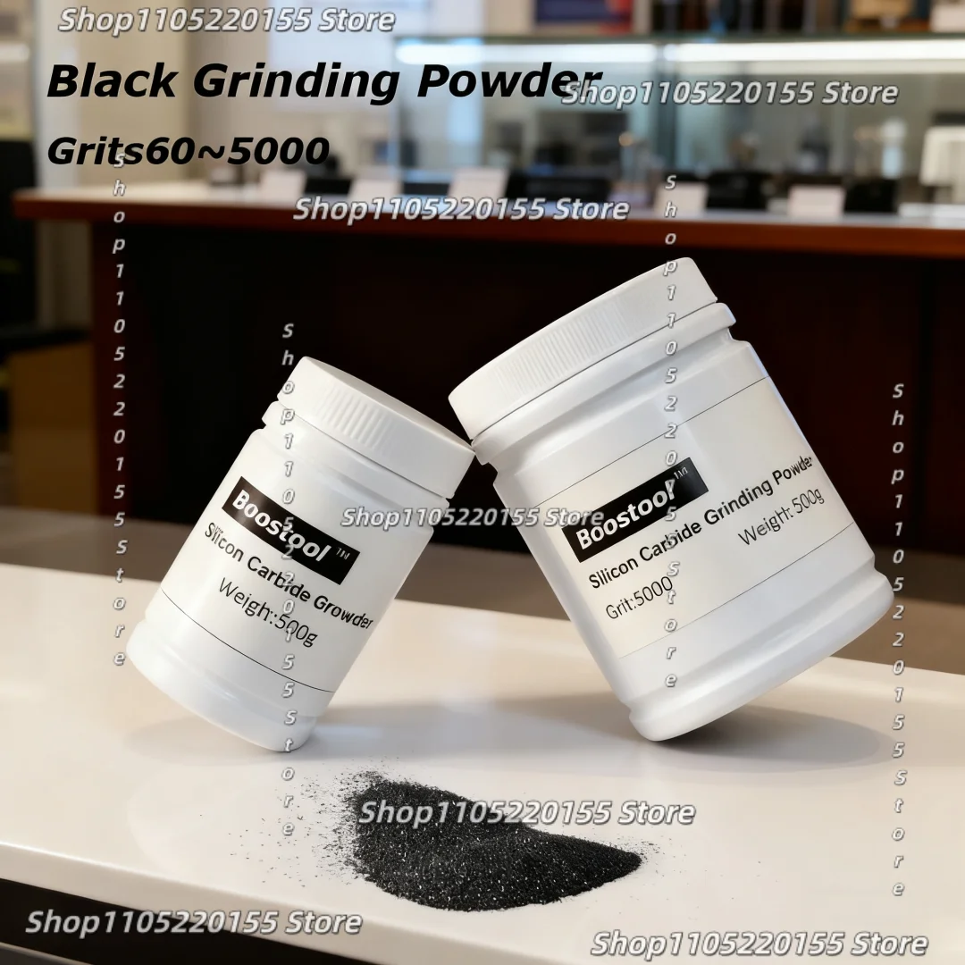 500g Black Carborundum Grinding Powder Grit60~3000 for Vibration Tumbler Machine Abrasive Tools Jadeite Jade Agate Polishing