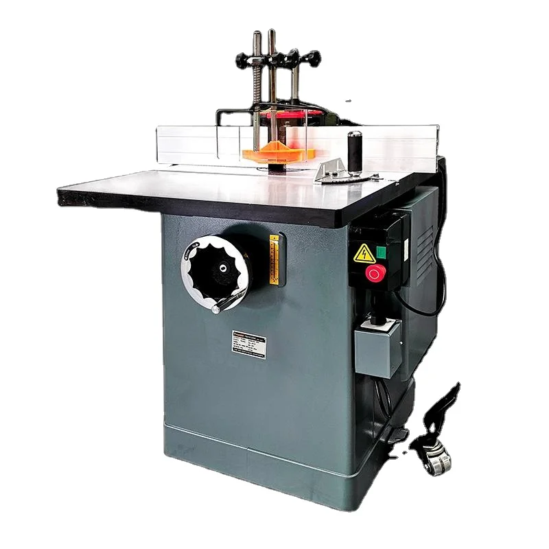 STR W0401 Single Axis Wood Shaper Moulder Iron Cast Automatic Spindle Moulder with Sliding Table 220v