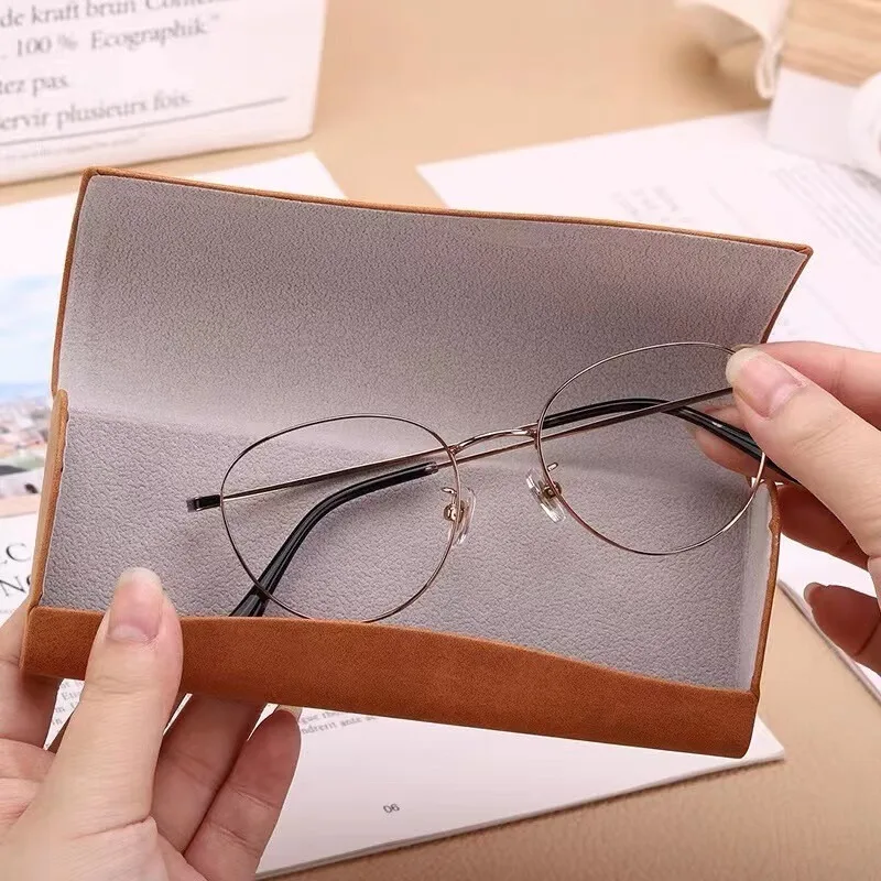 PU 가죽 안경 가방 보호 선글라스 커버 케이스 상자 독서 안경 파우치 안경 보호 케이스 액세서리 1Pc