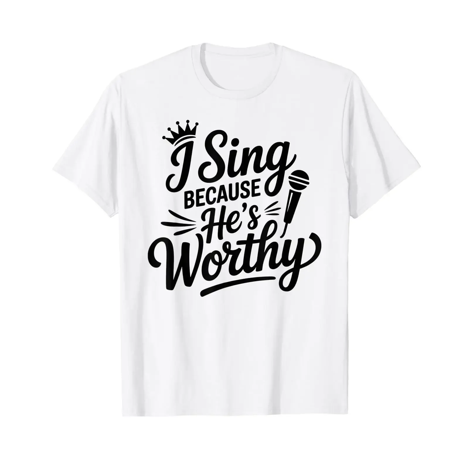 Chor Sänger Gospel Kirche Anbetung religiös Sing Worthy God T Shirt vintage Washed Breathable homme Top For Everyday Wear