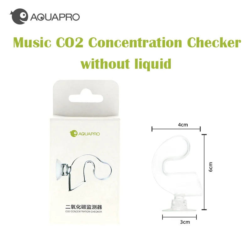 Fish Tank CO2 Concentration Drop Checker Glass Indicator Monitor ADA Style Detector Aquarium Hang On Aquatic PH Test Generator