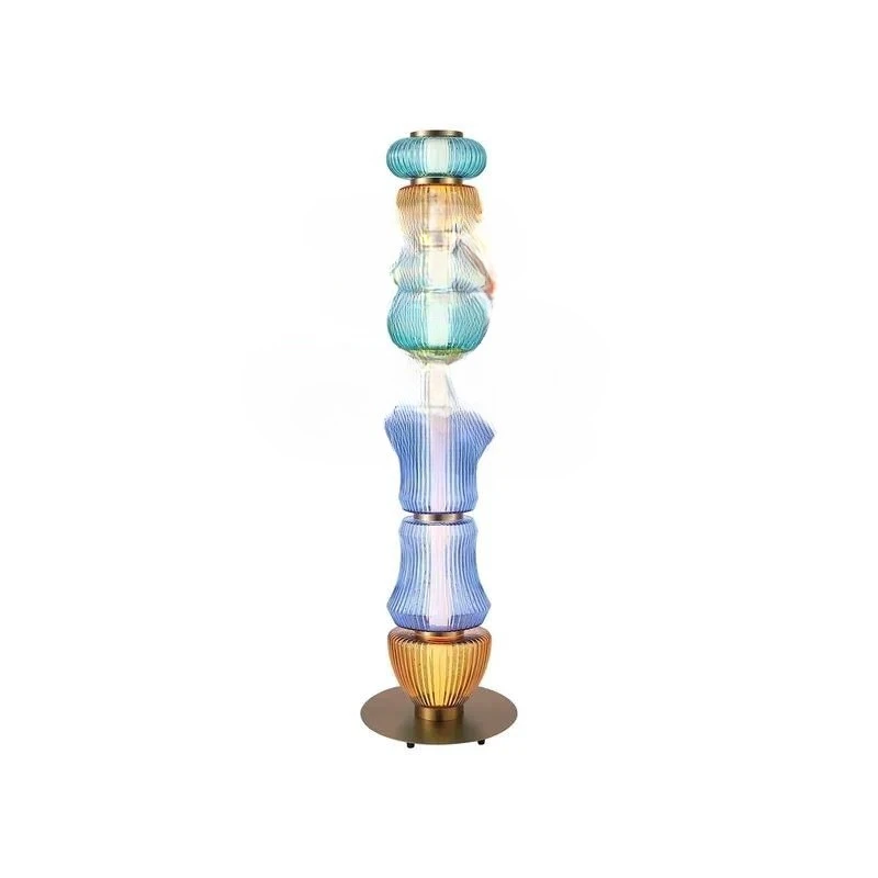 Modern Simple Gourd Glass Table Lamp Warm White LED Desk Reading Light for Living Room Bedroom Bedside Home Decor