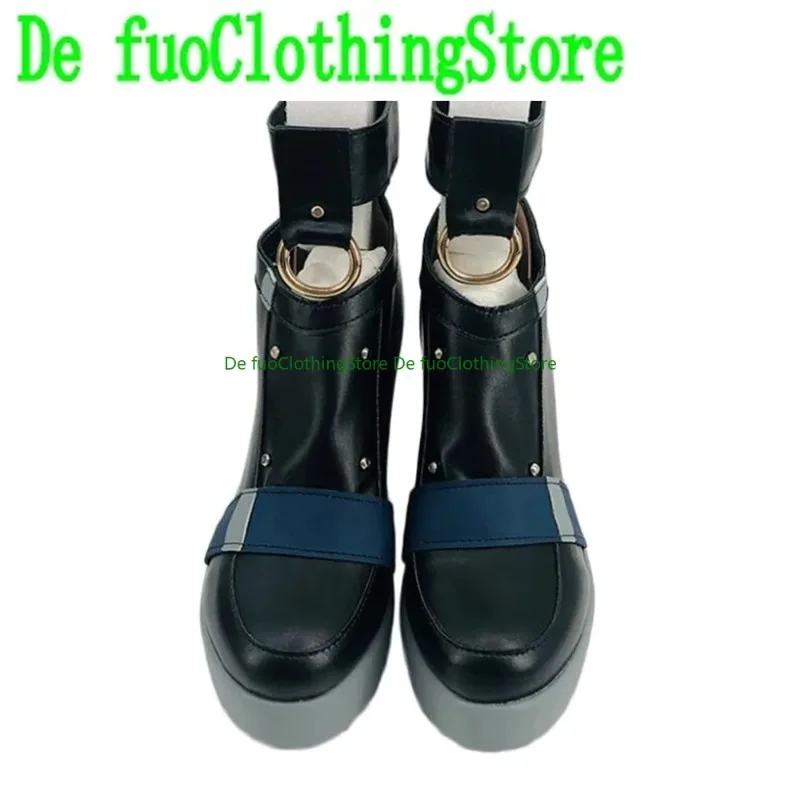 Defuo Blue Archive Ako Amau Cosplay Schuhe Stiefel GameAnime Spiel Rollenspiel Halloween Party Requisiten Schuhe Stiefel