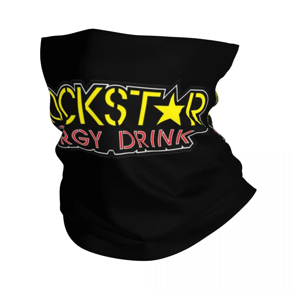 Rockstar Energy Drink Bandana Neck Gaiter Printed Wrap Mask Scarf Warm Headwear Running For Men Women Adult Breathable