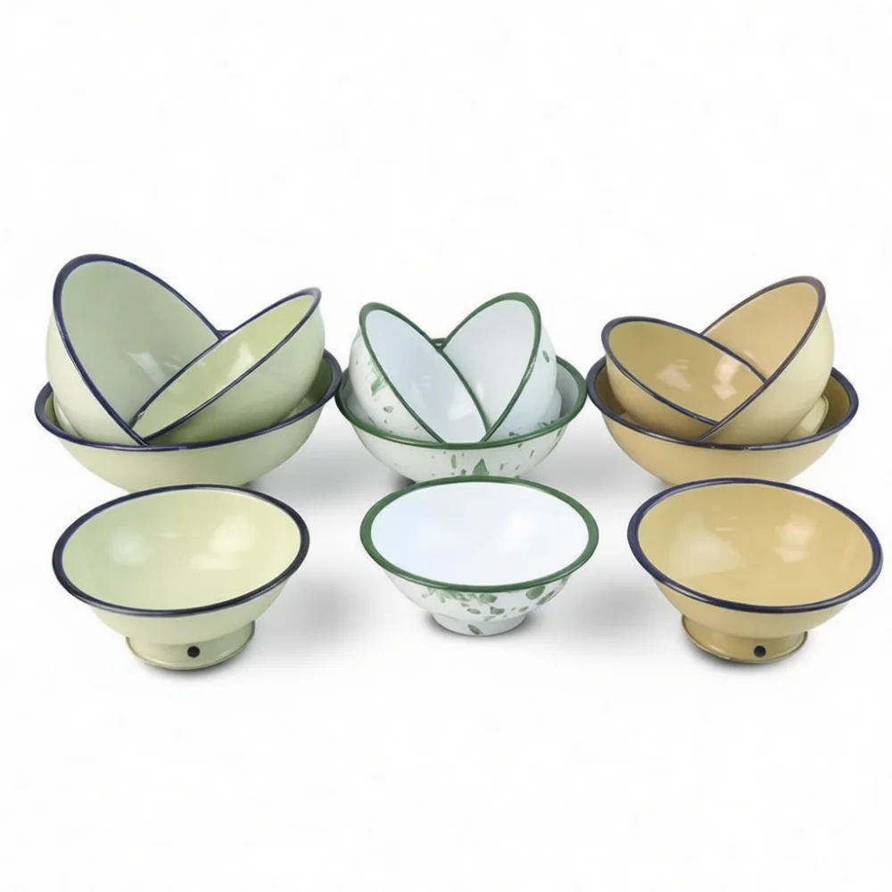 Classical Enamel Bowl High Bas - Kitchen Appliances Vintage ulasan dan harga