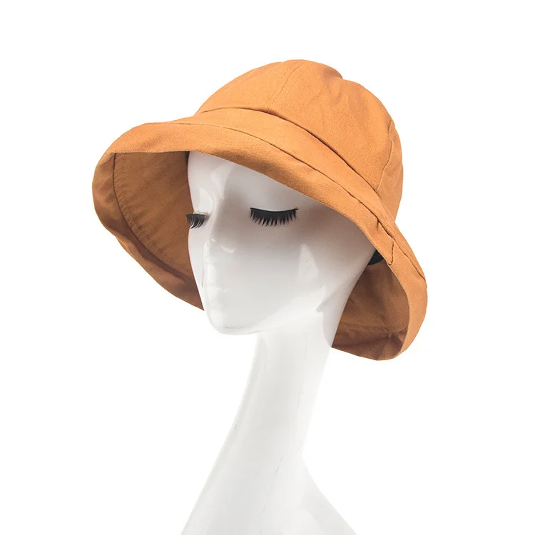 

Yuge New Fisherman's Hat Sun Hat Solid Color Men's And Women's Outdoor Sunscreen Sunshade Hat Leisure Basin Hat