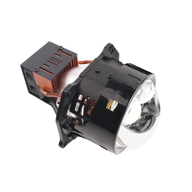 Dual Lens Car Light Accessories 120W La Bi LED  Projector Lens 6500K 12000LM Straight Beam Car LED Headlight Bulb