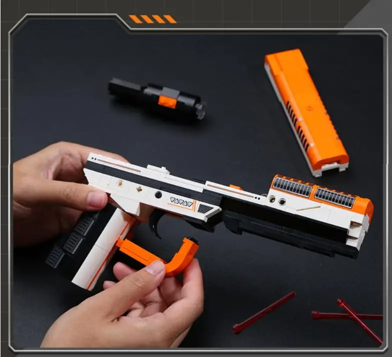 3 in 1 Deformation Gun Block DIY Mini Pistol AK-47 Kar98k Rifle Weapon Building Brick Toys For Boys