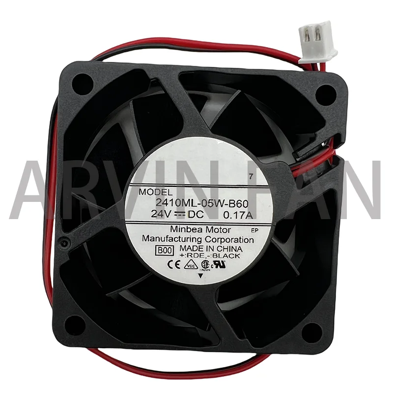 

Original 2410ML-05W-B60 6025 24V 60mm 0.17A Axial Inverter Cooling Fan