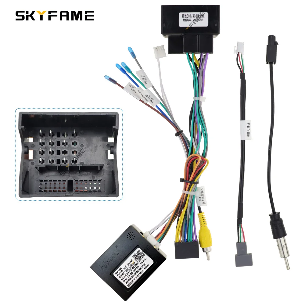 Hiworld Car Wiring Harness Adapter Canbus Box Decoder For Peugeot C4 C5 301 307 2008 3008 DS Citroen Elysee PAF1.20 PAF1.21