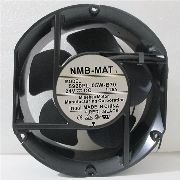

НОВЫЙ ОРИГИНАЛ 5920PL-05W-70 24 В постоянного тока 1,25 А 17251 172*51 мм ОХЛАЖДАЮЩИЙ ВЕНТИЛЯТОР
