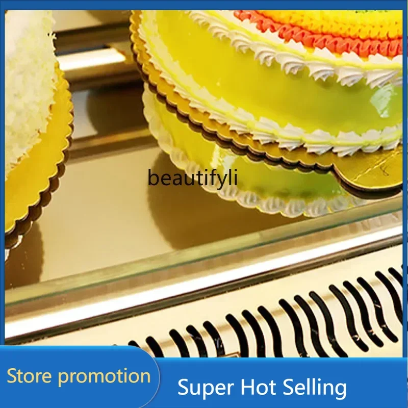 

CC46 Air-Cooled Cake Counter Refrigerated Display Cabinet Commercial Glass Fruit Preservation Freezer