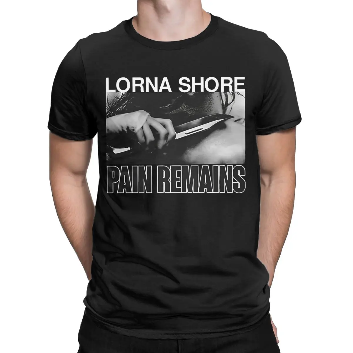 Band Lorna Shore Pain Remains Shirt Accessories Men Women 100% Cotton Novelty T-shirt Short Sleeve Clothing All Seasons