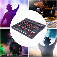 8 Channel Stereo Sound DJ Mixing Console Professional Miniature Audio Mixer with Bluetooth Wireless Control 40*3.7*34cm