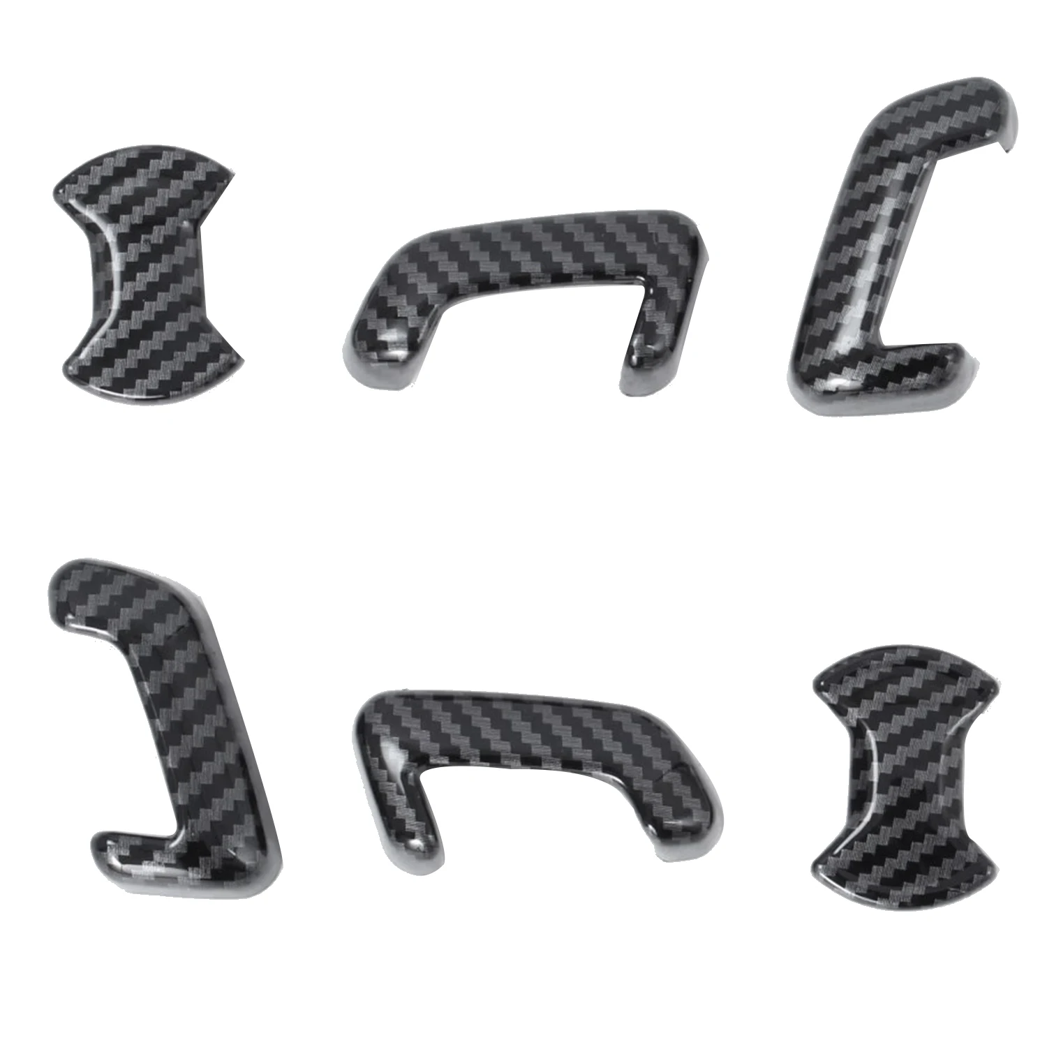 6Pcs Car Seat Adjustment Switch Cover Trim for-ID.4X ID4X 2022 Carbon