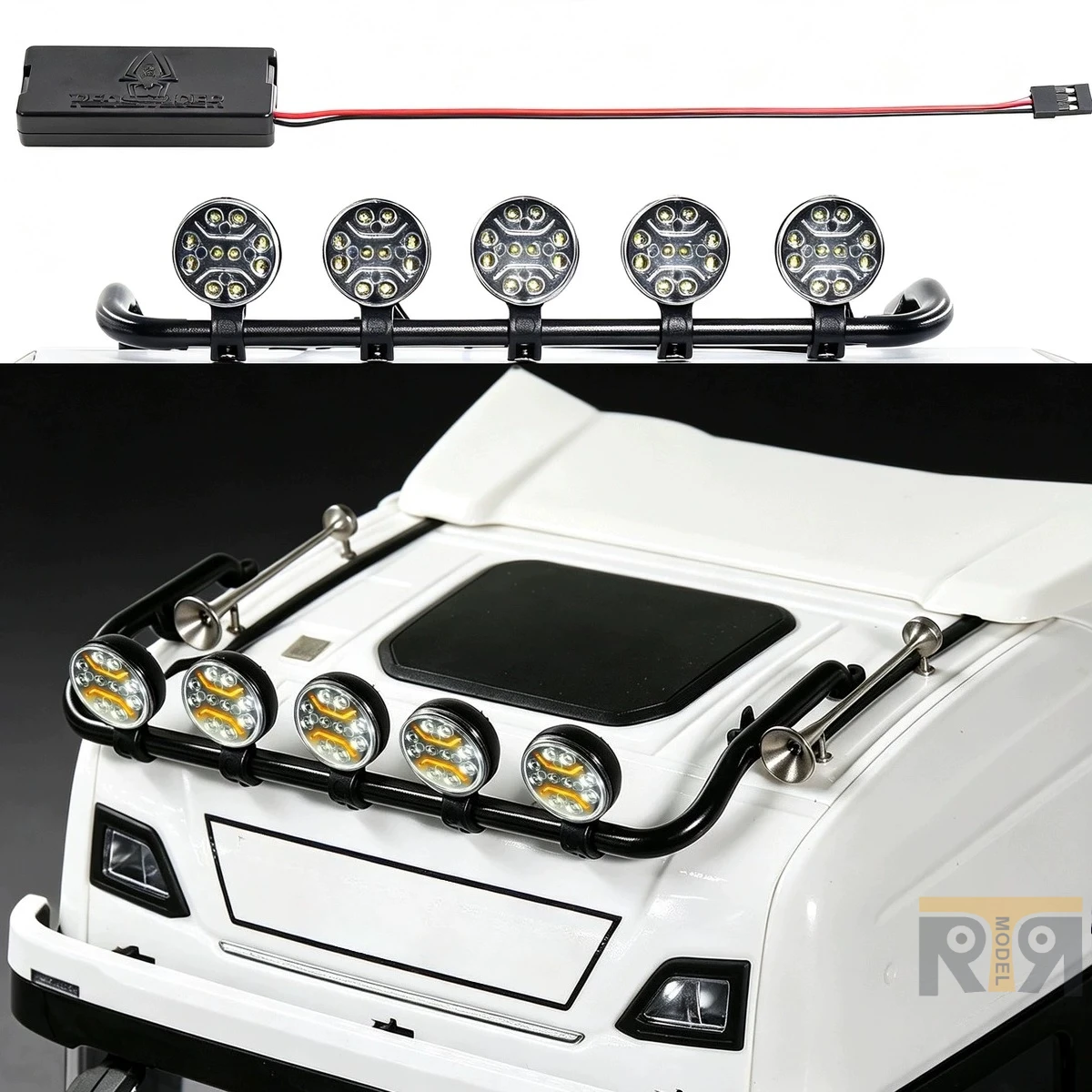 Dump Truck Toy - ไฟ LED บนหลังคา Tamiya 770S สำหรับรถบรรทุก/รถดัมพ์บังคับวิทยุ
