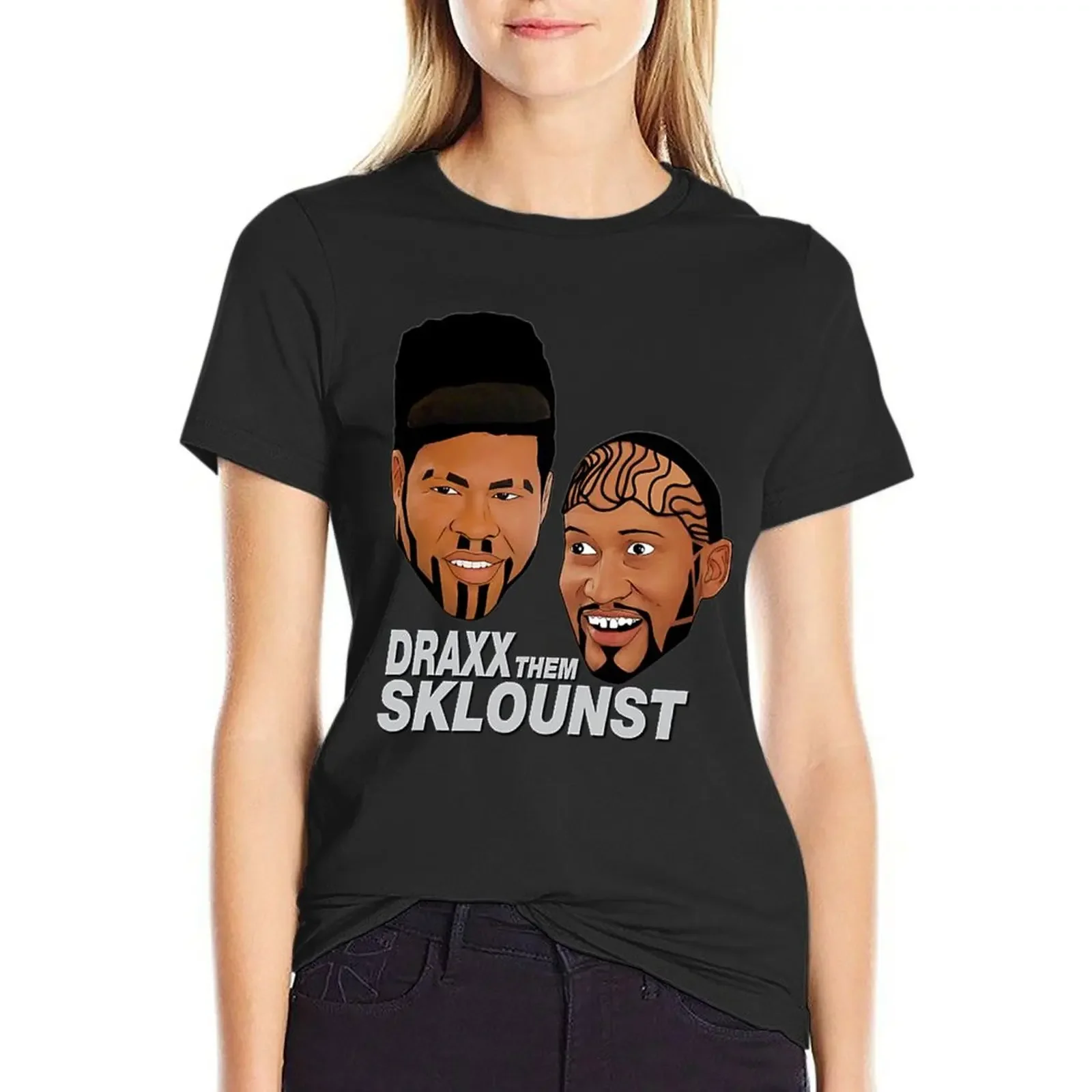 Key & Peele Draxx Them Sklounst T-Shirt graphics summer top lady clothes western t-shirt dress for Women