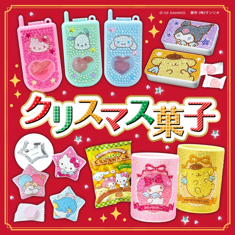 Sanrio Lápis Titular Organizador, Melodia, Cinnamoroll, Kuromi, Pochacco, Telefone celular, Caneta, Caixa De Armazenamento, Broche, Anime Plush Toys Gift