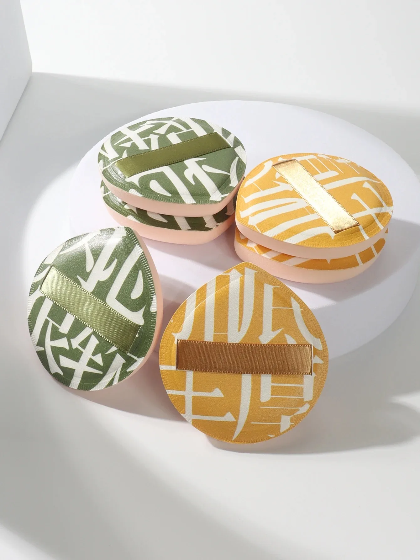 1-10 pezzi soffio per trucco morbido super spesso soffio di polvere di velluto di cotone grande fondotinta liquido spugna strumenti cosmetici soffio per uso asciutto e bagnato