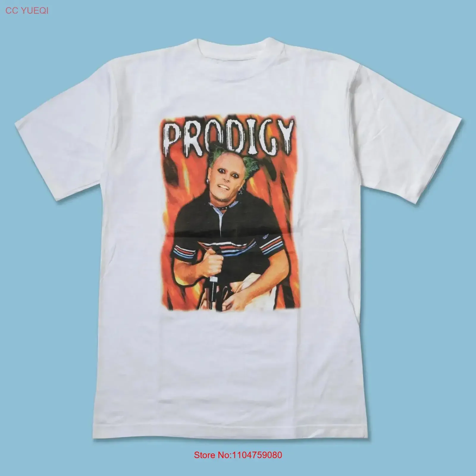 Retro The Prodigy Band Heavy White All Size T Shirt For Men TU495 vintage Washed Versatile fashion Top For Everyday Wear Casual