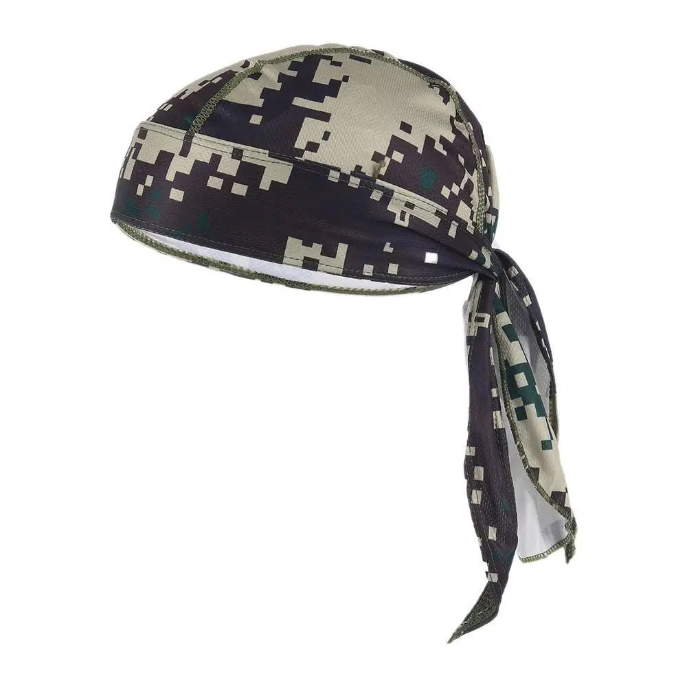 Quick Dry Camo Cycling Cap Head Scarf Summer Men Running Riding Bandana Headscarf Camo Printing Cap Headband Men Head Scarf