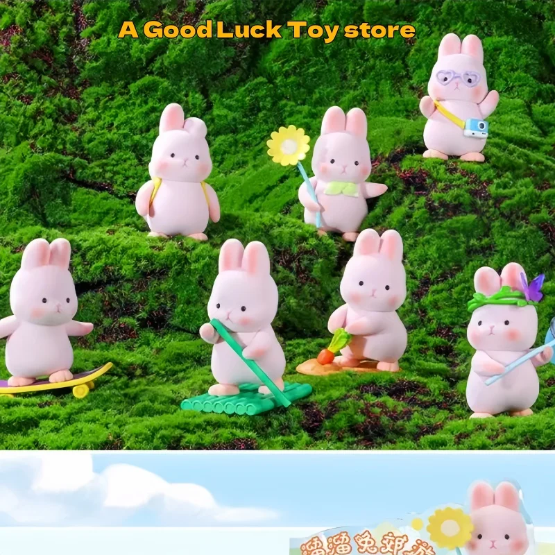 

Подлинная слепая коробка с кроликом Liuliu Rabbit, ежедневная серия, орнамент, игрушка в подарок, аниме, фигурка кролика, слепая сумка ручной работы, подарок для девочек