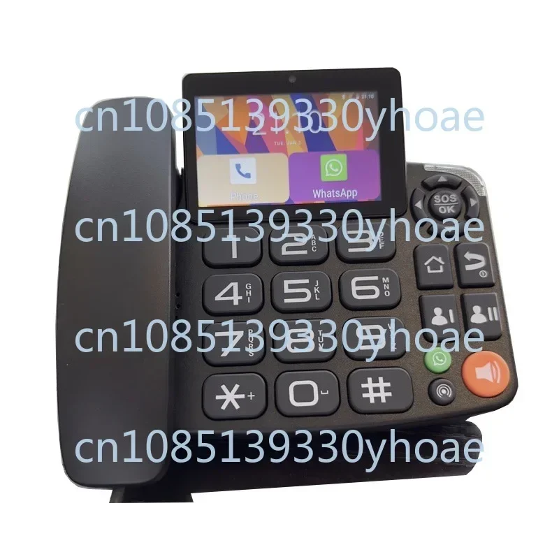 Card Dual SIM Touch Screen Phone Landline Android System, Video Call WeChat Elderly Machine