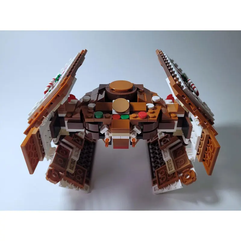 MOC Building Block Serie Space Wars Pan di zenzero Space Wars Modello in mattoni Giocattolo educativo Compleanno Regali per adulti MOC-238305 500 PZ