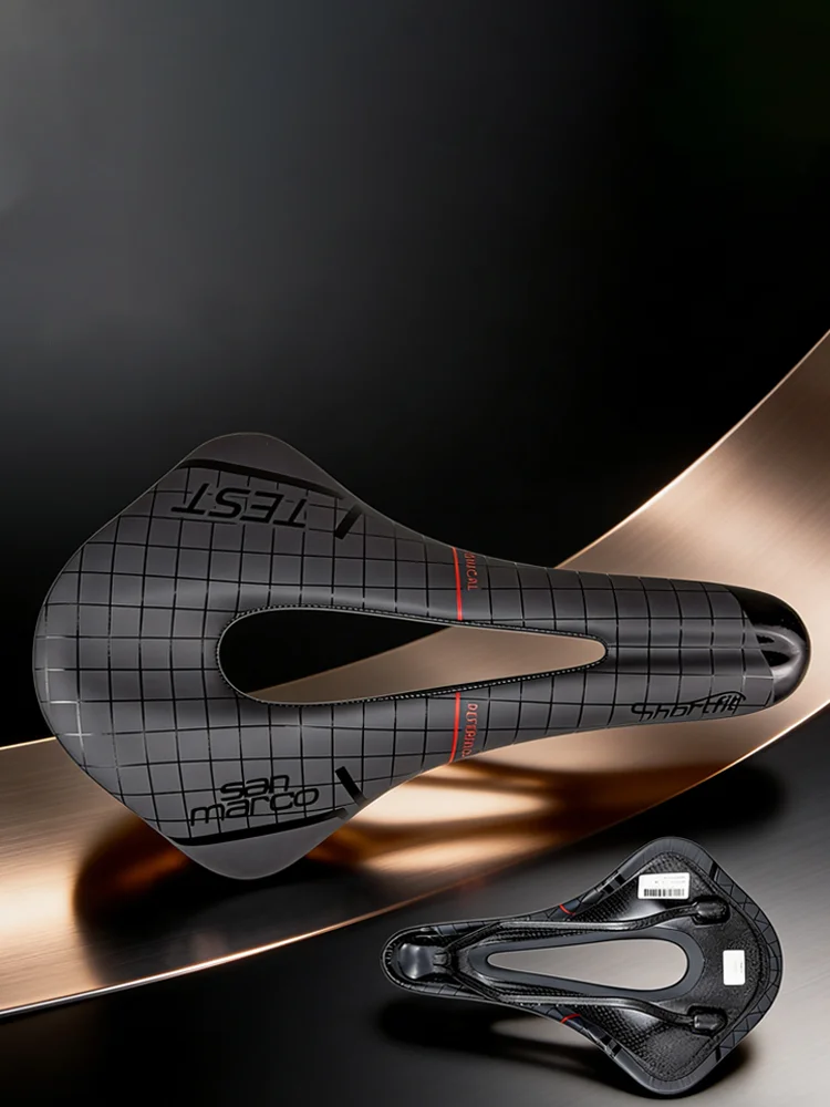 AliExpress SAN MARCO Ultralight San Marco Saddle Road MTB TT Triathlon Carbon Bicycle Seat Hollow Short 255×145mm Racing Breathable Shockproof Soft