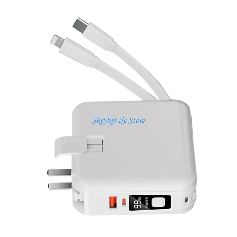 E65E High Capacity 20000mAh Portable Chargers Builts In Cable Quick For Phones