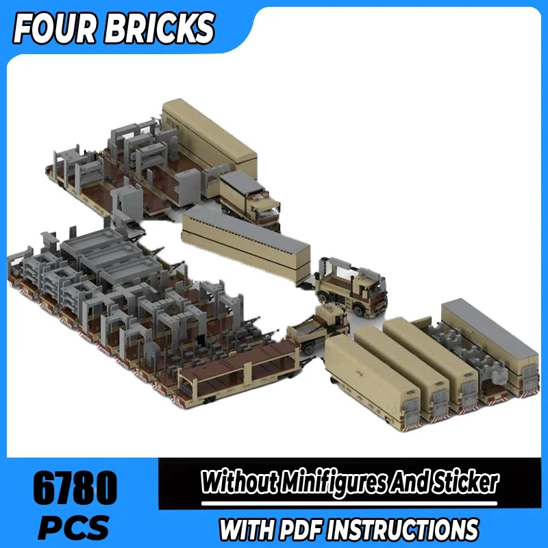 

Moc Building Block Fairground Transport Convoy for BumperCar Technology Модульная модель кирпича Подарки Рождественские игрушки DIY Сборка