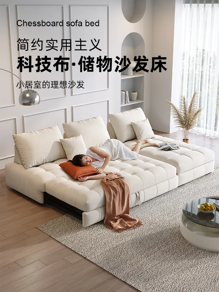 

Foldable pull-out sofa bed can be used for dual-purpose direct row.