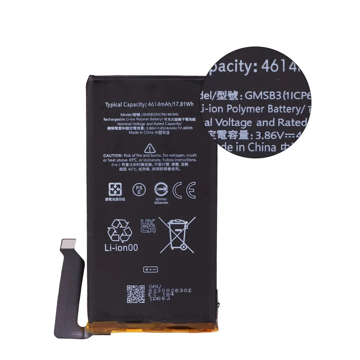 100% Orginal GMSB3 4614mAh Replacement Battery For HTC Google Pixel 6 Pixel6 Mobile Phone Batteries+Tools