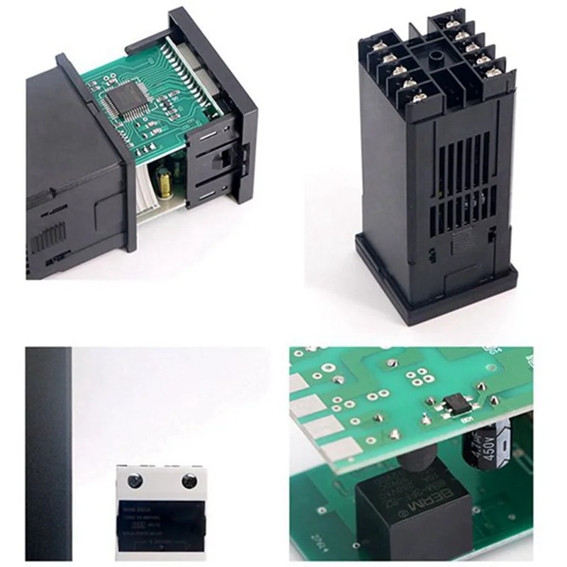 REX-C100 Controlador de temperatura digital Termostato Salida Max.40A Relé K Sonda termopar