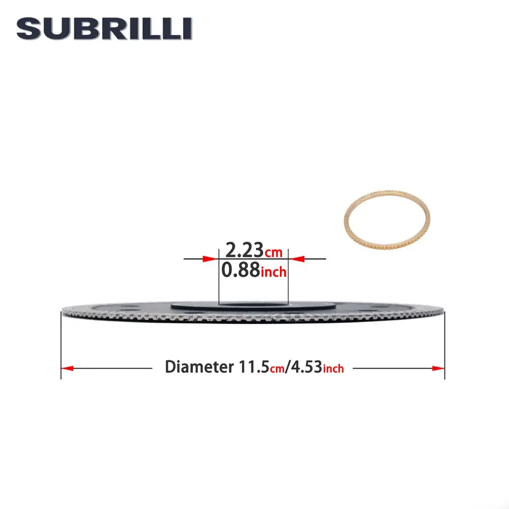SUBRILLI/105/115/125mm 3 unids/set súper fino hojas de sierra de diamante aro Turbo segmento discos de cortar para baldosas de cerámica de porcelana de piedra