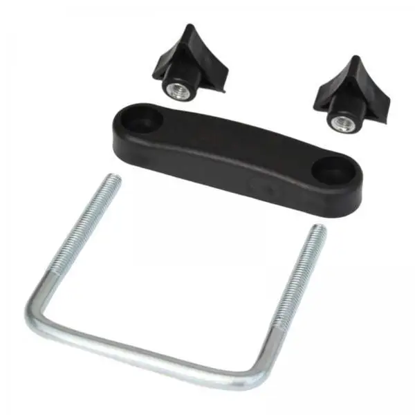Car Rooftop Cargo Carrier U Bolt Clamps Replacement Mounting Kit Quick Install for Roof Rack Stabilization