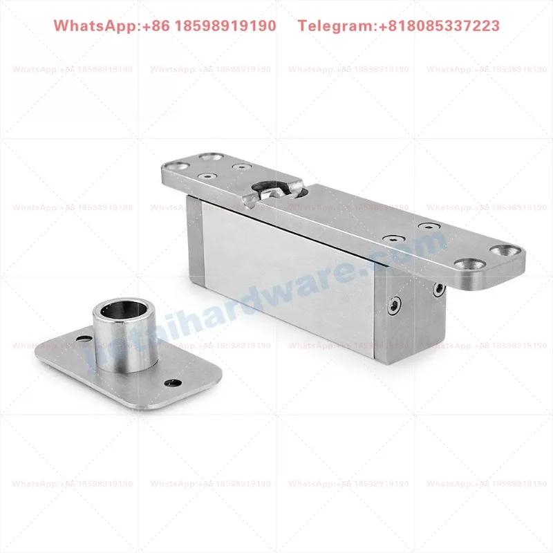 360° Free Swing Pivot Hinge 18mm Slim Cable Grommet 500kg Load 70mm Pivot Point Middle Mount System One Door Hinge