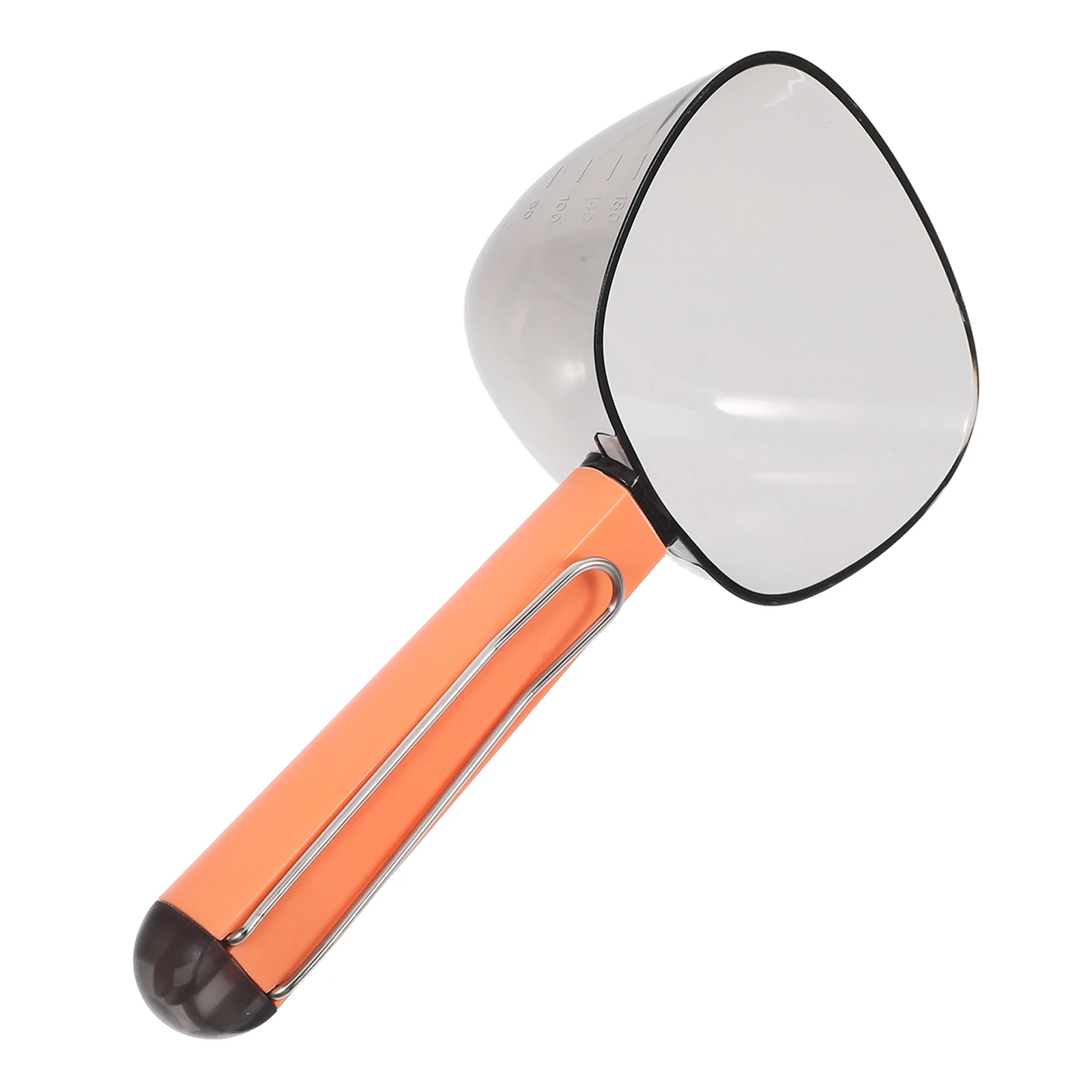 

Pet Food Scoop Cat Dog Accurate Markings Stainless Steel Clip Easy Grip Durable ABS Material Pet Treat Spoon Measuring Ladle