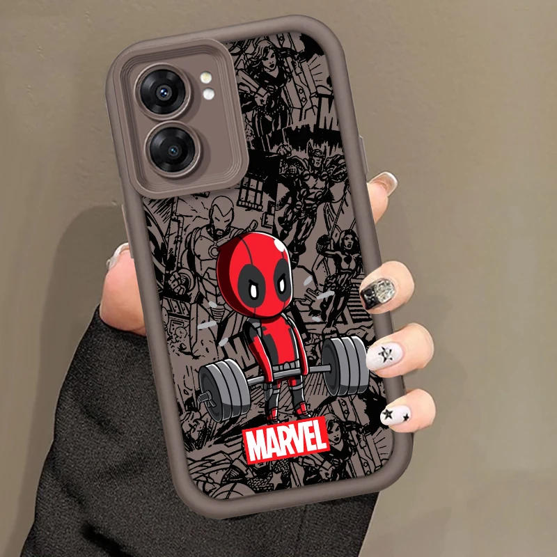 Deadpool Cool Marvel Anime Art Eye Ladder For OPPO Find X5 X3 A58 A57 A55 A53 A54 A92 A74 A78 A98 A16 A94 A76 A72 5G TPU