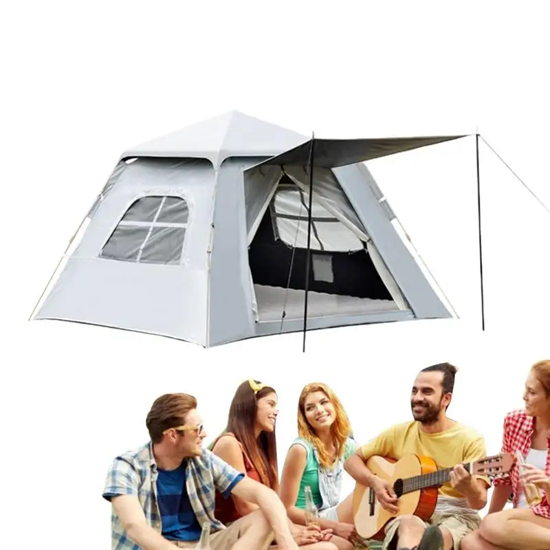 

Pop Up Tent Beach Shade Canopy UPF50 Sun Shade Shelter Privacy Tent 3-4 People Beach Small Tent High-Strength Five-Sided