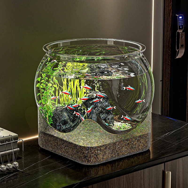 Portable Transparent Round Fishbowl 6