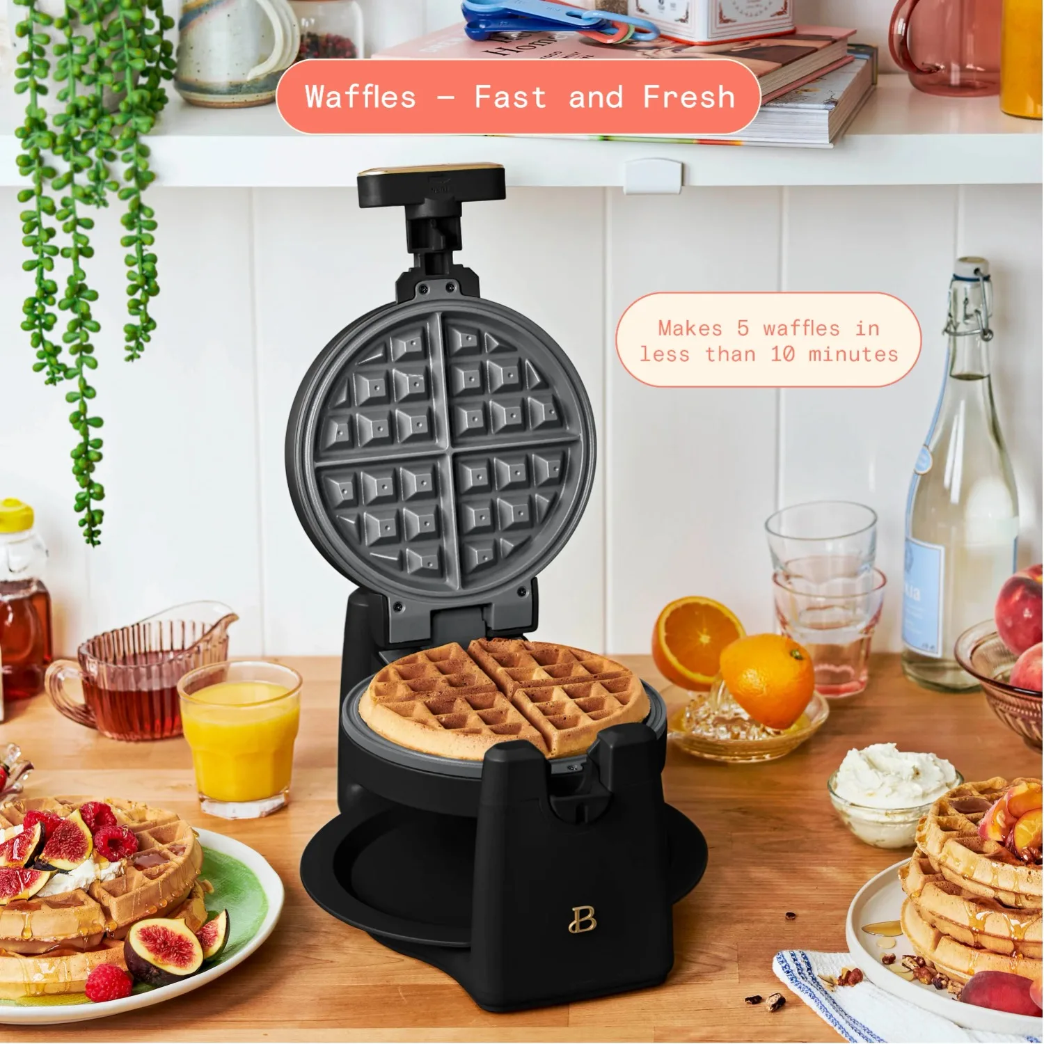 Bélgica máquina rotativa waffle, conjunto de ferramentas, bakeware, gergelim preto