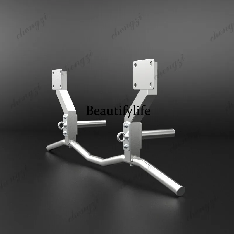 Stainless steel indoor beam side-mounted multi-position pull-up horizontal bar wall-mounted fitness equipment