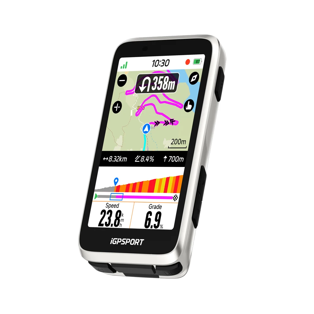 iGPSPORT BiNavi Bike Navigator Touchscreen GPS-fietscomputer 35 uur batterijduur Fietsaccessoires