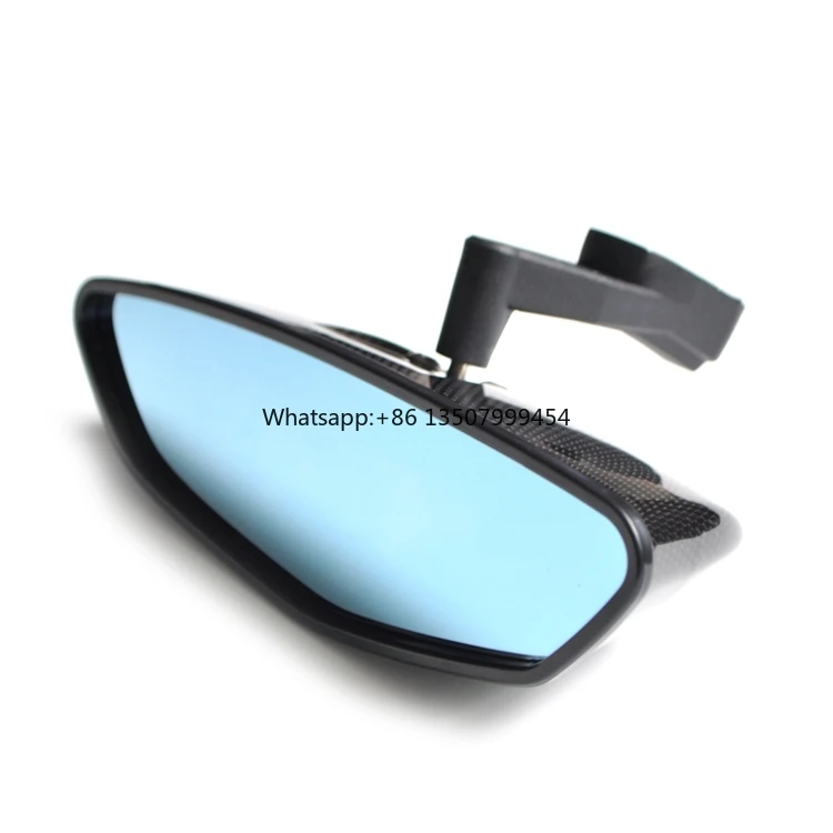 

Small Car Rear View Mirror Universal Black Real Carbon Film Rearview Mirror Car Accessories