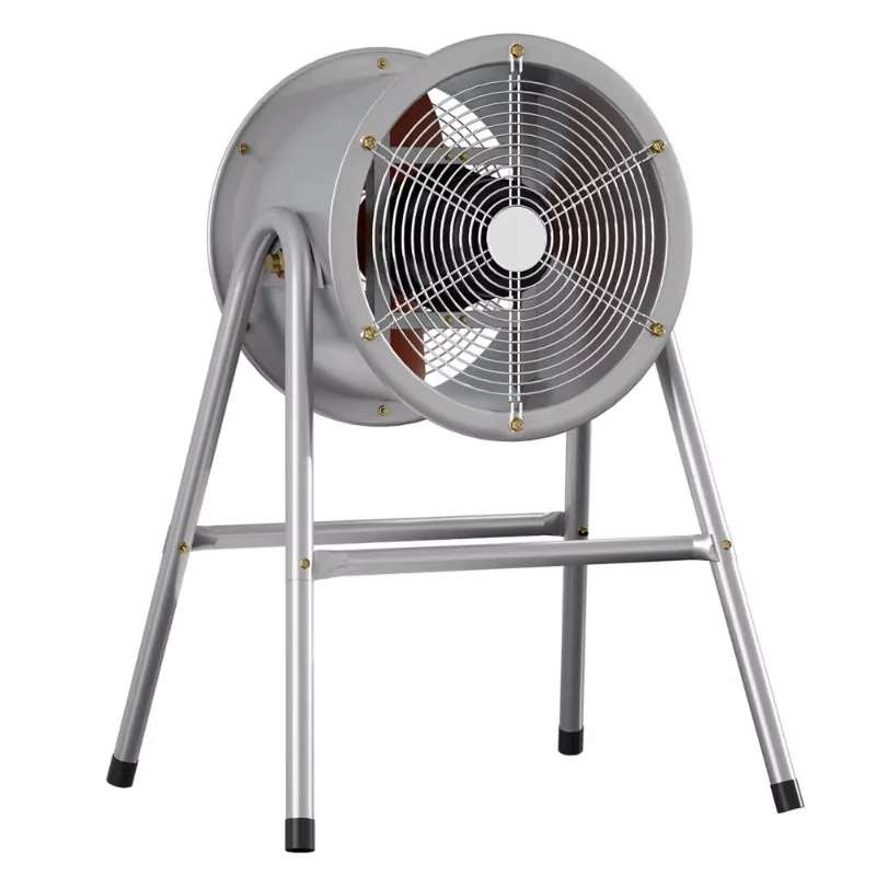 Kipas Aliran Aksial Besi Elektroformasi Industri Silindris Digunakan untuk Ventilasi Pendinginan dan Pembuangan di Bengkel Pabrik