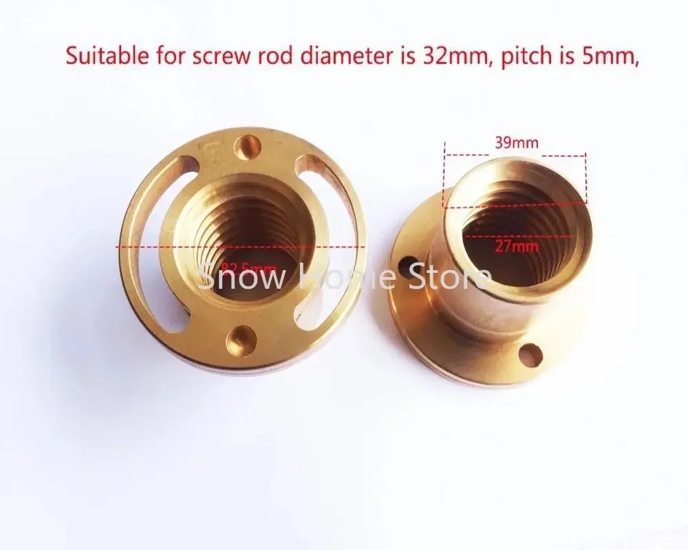 Bridgeport Milling Machine X Axis Screw Copper Sleeve Nut Vertical Mill CNC Milling Machine Lathe Machine 2pcs image 3